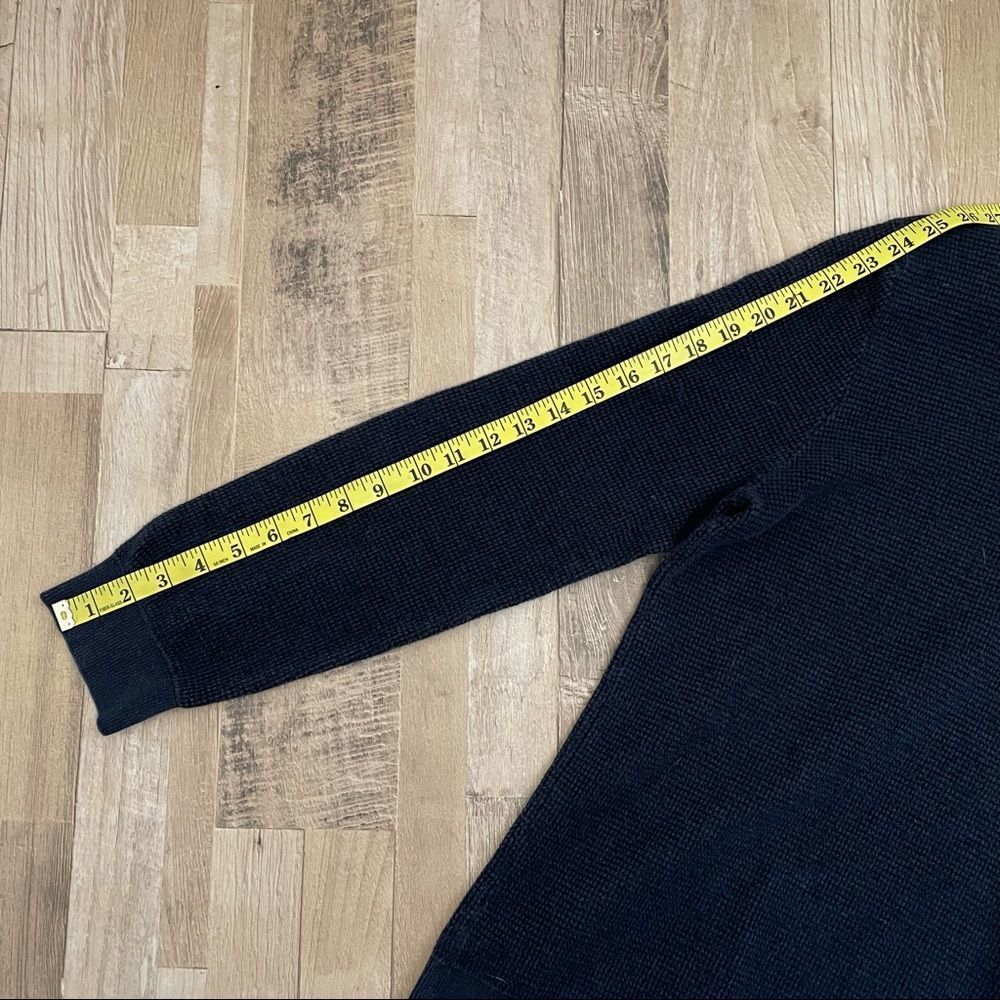 Cloudveil | Navy Waffle Knit Sweater - Picture 4 of 10
